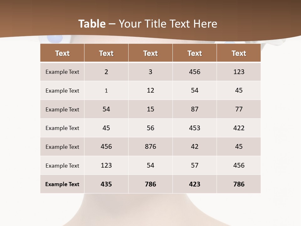 Portrait Of Beautiful Young Smiling Female With Curlers - Close-Up PowerPoint Template