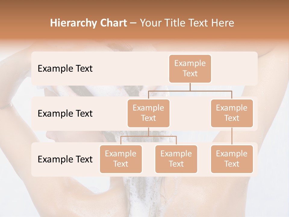 Close-Up Portrait Of Young Pretty Woman Taking Shower PowerPoint Template