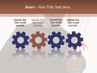 Handsome Young African American Man Holding Graduation Diploma PowerPoint Template