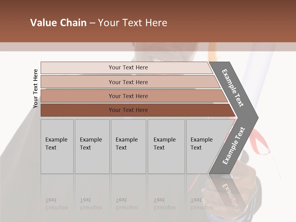 Handsome Young African American Man Holding Graduation Diploma PowerPoint Template