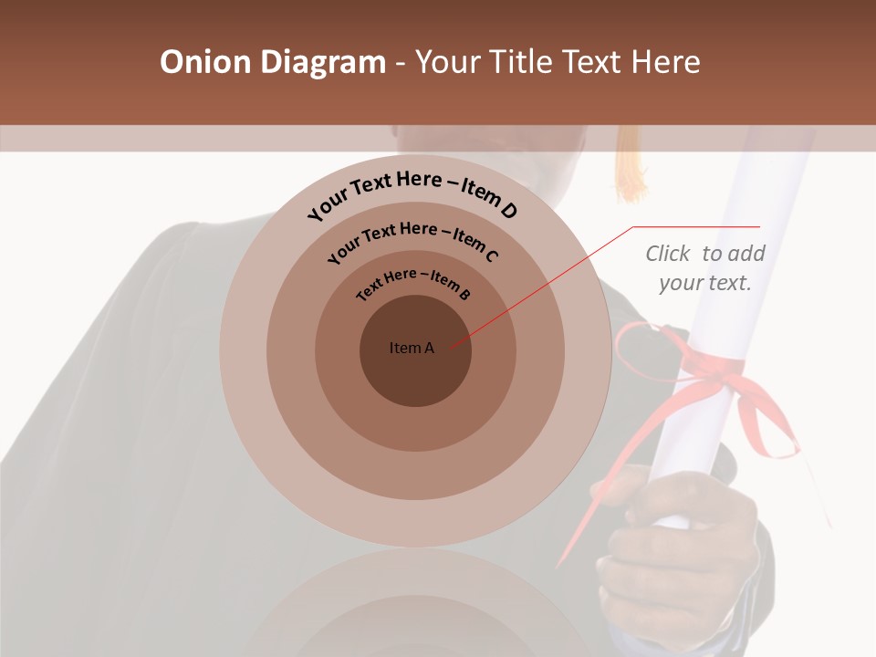 Handsome Young African American Man Holding Graduation Diploma PowerPoint Template