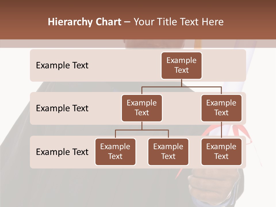 Handsome Young African American Man Holding Graduation Diploma PowerPoint Template