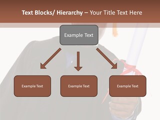 Handsome Young African American Man Holding Graduation Diploma PowerPoint Template