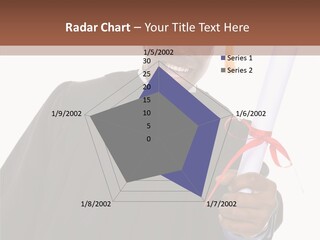 Handsome Young African American Man Holding Graduation Diploma PowerPoint Template