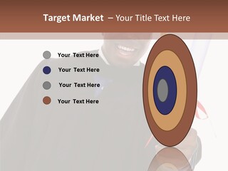 Handsome Young African American Man Holding Graduation Diploma PowerPoint Template