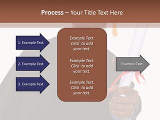Handsome Young African American Man Holding Graduation Diploma PowerPoint Template