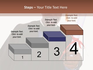 Handsome Young African American Man Holding Graduation Diploma PowerPoint Template