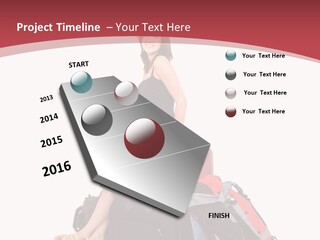 Photo Of Nine Month Baby Crying, Isolated PowerPoint Template