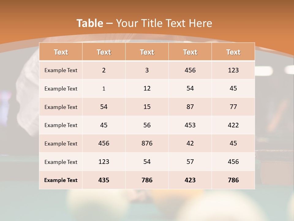 A Blond Girl Is Making A Shot At A Pool PowerPoint Template