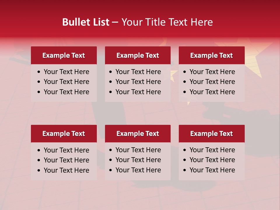 Silhouetted Pedestrians Overlaid With Chinese Flag PowerPoint Template