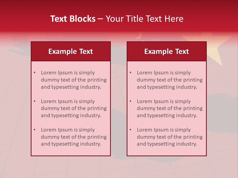 Silhouetted Pedestrians Overlaid With Chinese Flag PowerPoint Template