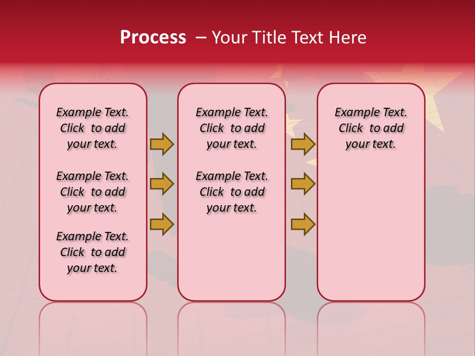 Silhouetted Pedestrians Overlaid With Chinese Flag PowerPoint Template