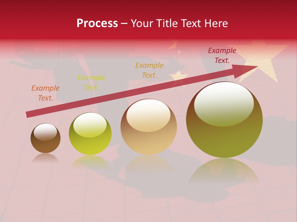 Silhouetted Pedestrians Overlaid With Chinese Flag PowerPoint Template