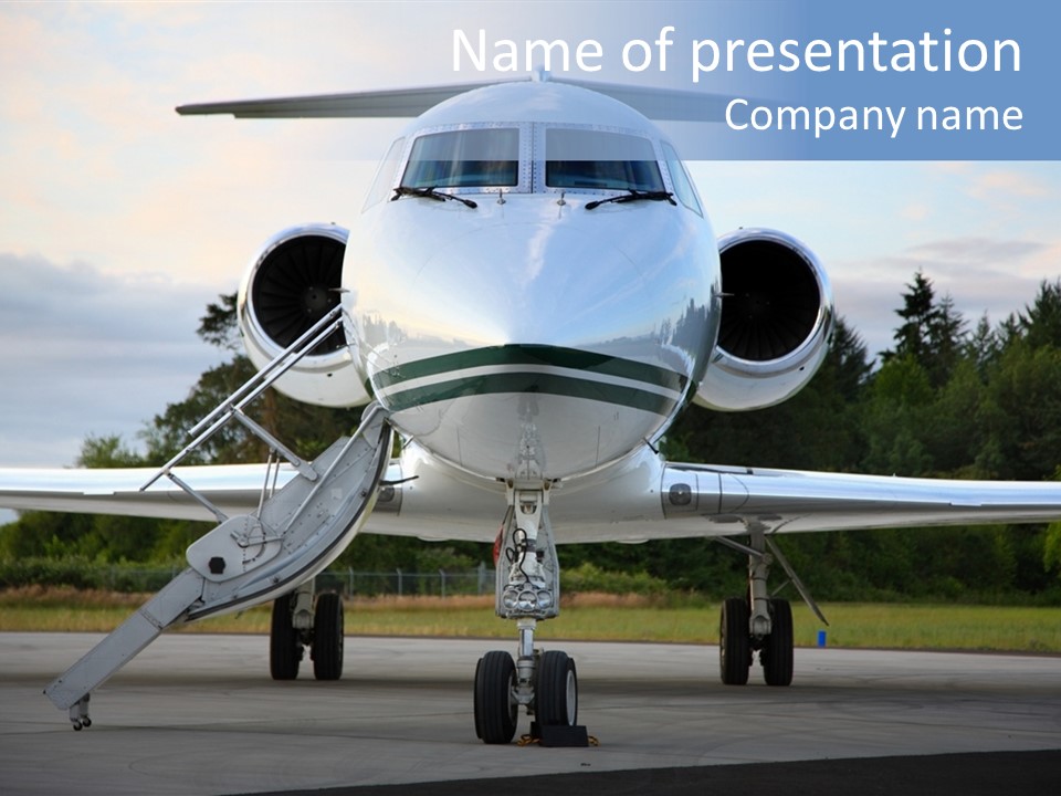 Private Jet PowerPoint Template