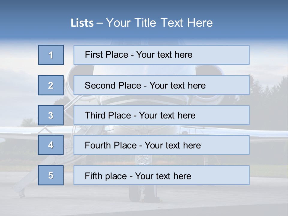 Private Jet PowerPoint Template