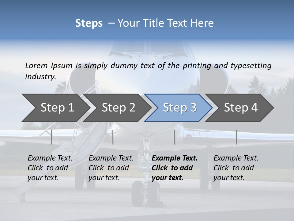 Private Jet PowerPoint Template