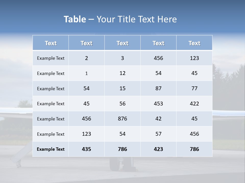 Private Jet PowerPoint Template