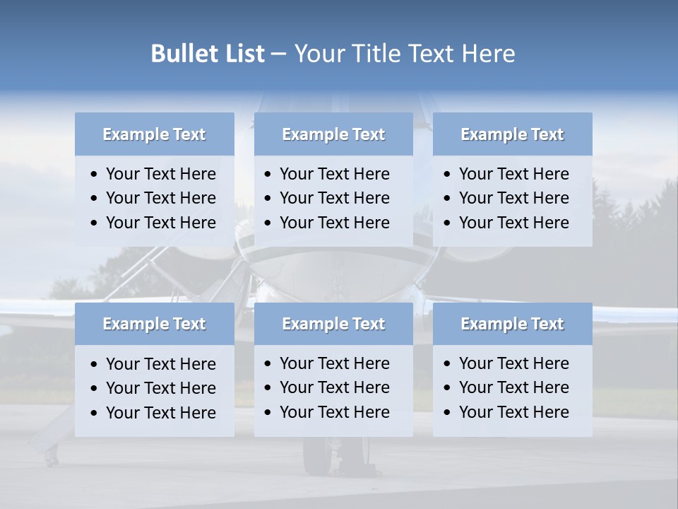 Private Jet PowerPoint Template