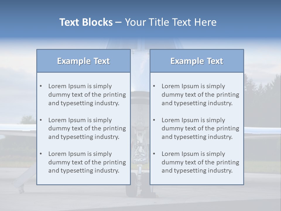 Private Jet PowerPoint Template