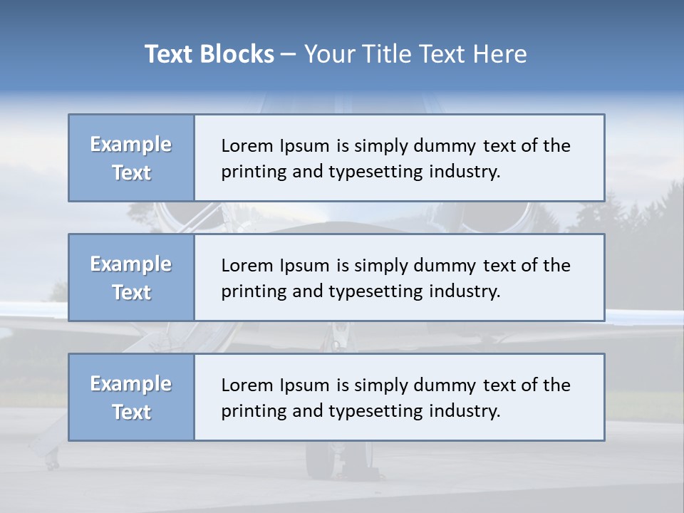 Private Jet PowerPoint Template