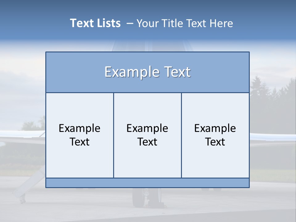 Private Jet PowerPoint Template