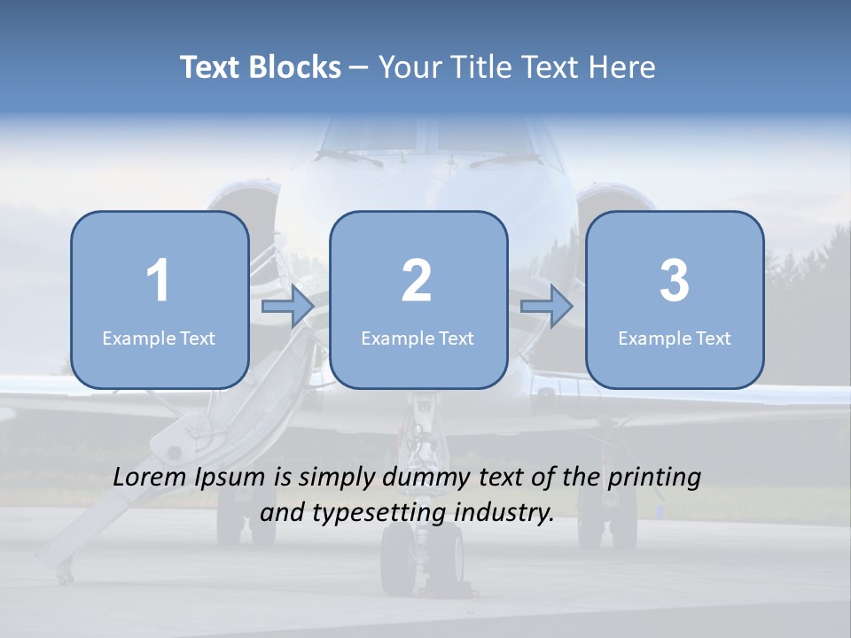 Private Jet PowerPoint Template
