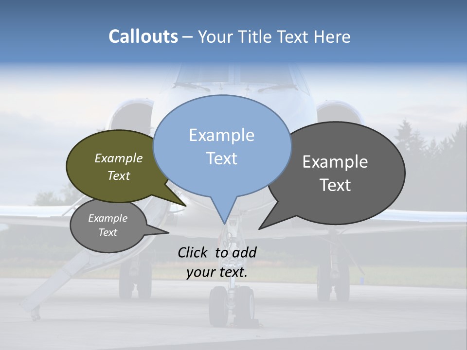 Private Jet PowerPoint Template