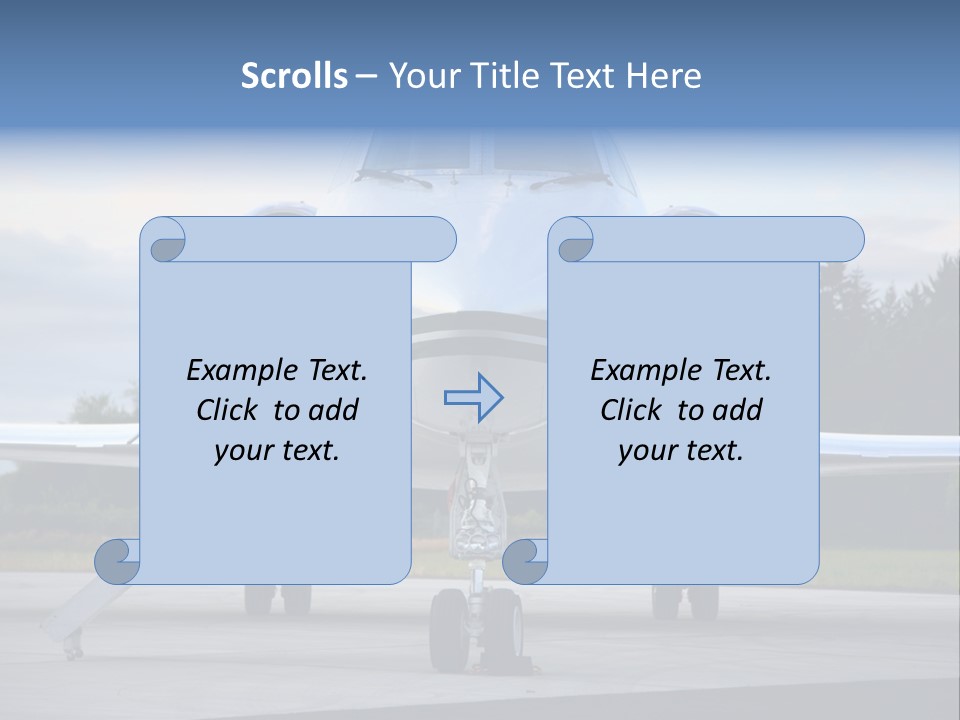 Private Jet PowerPoint Template