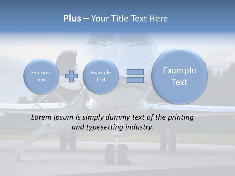 Private Jet PowerPoint Template