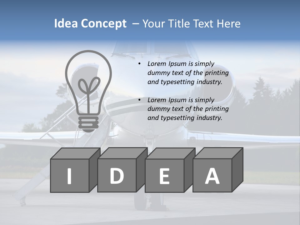 Private Jet PowerPoint Template