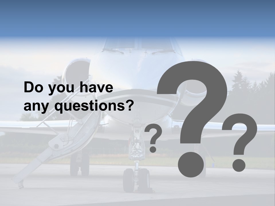 Private Jet PowerPoint Template