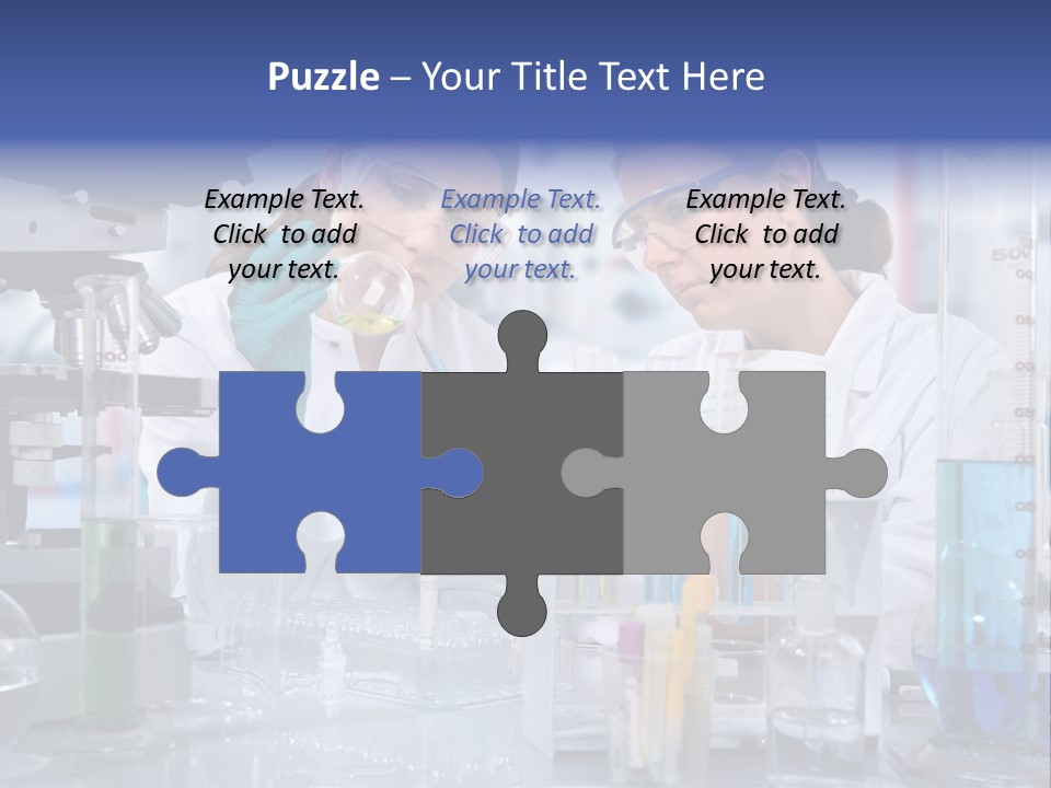 Of Scientists Working At The Laboratory PowerPoint Template