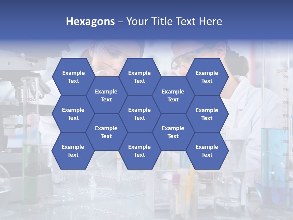Of Scientists Working At The Laboratory PowerPoint Template