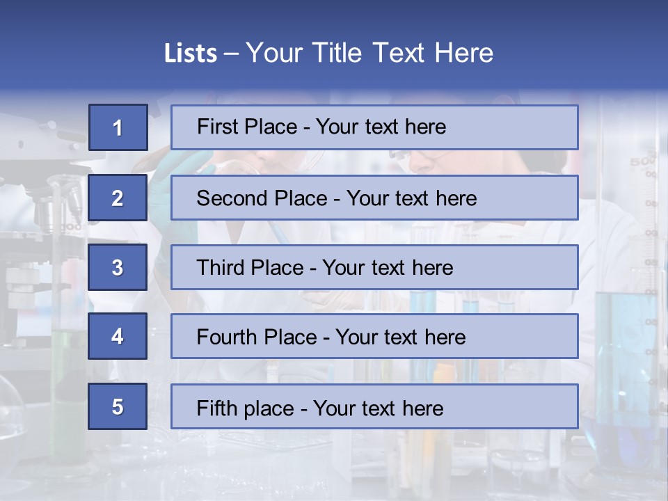 Of Scientists Working At The Laboratory PowerPoint Template