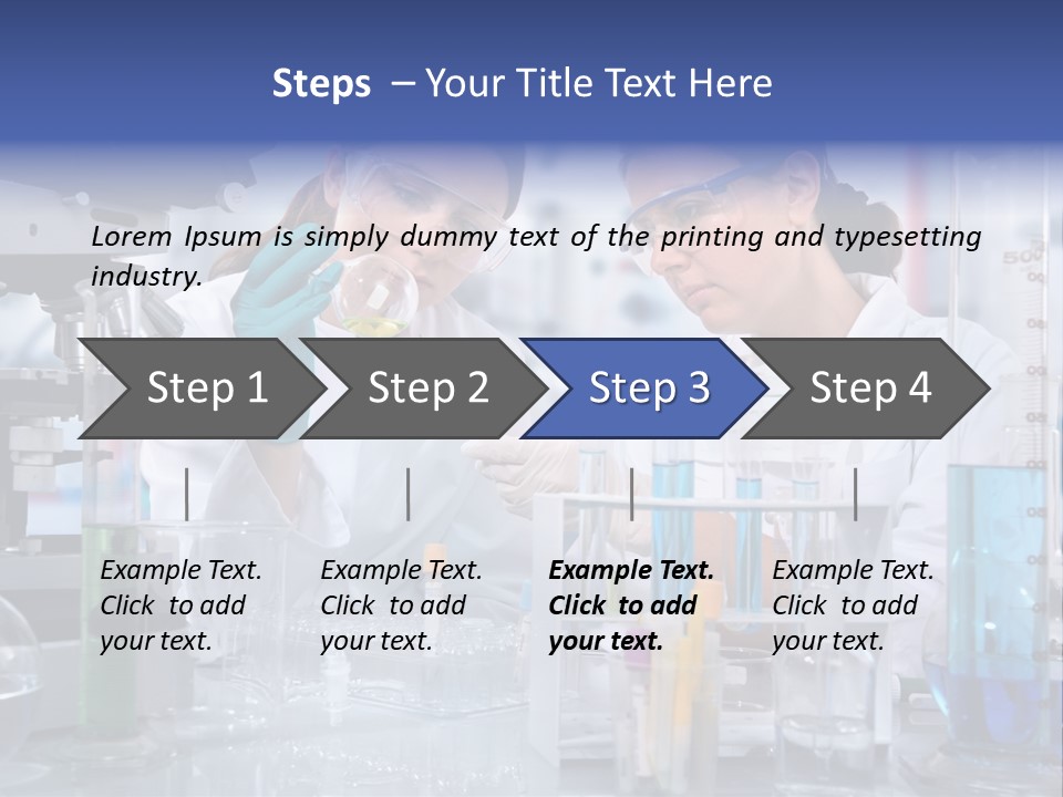 Of Scientists Working At The Laboratory PowerPoint Template
