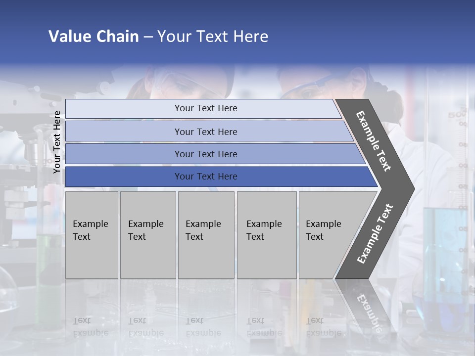 Of Scientists Working At The Laboratory PowerPoint Template