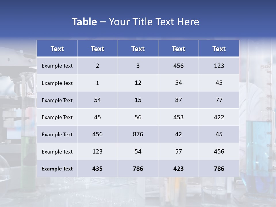 Of Scientists Working At The Laboratory PowerPoint Template