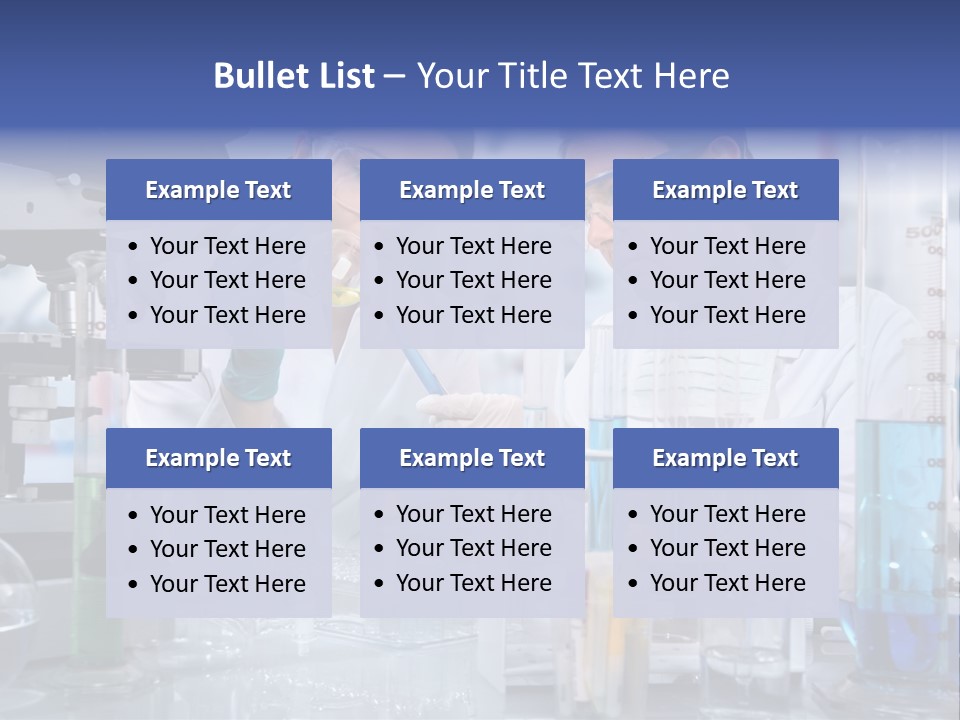 Of Scientists Working At The Laboratory PowerPoint Template