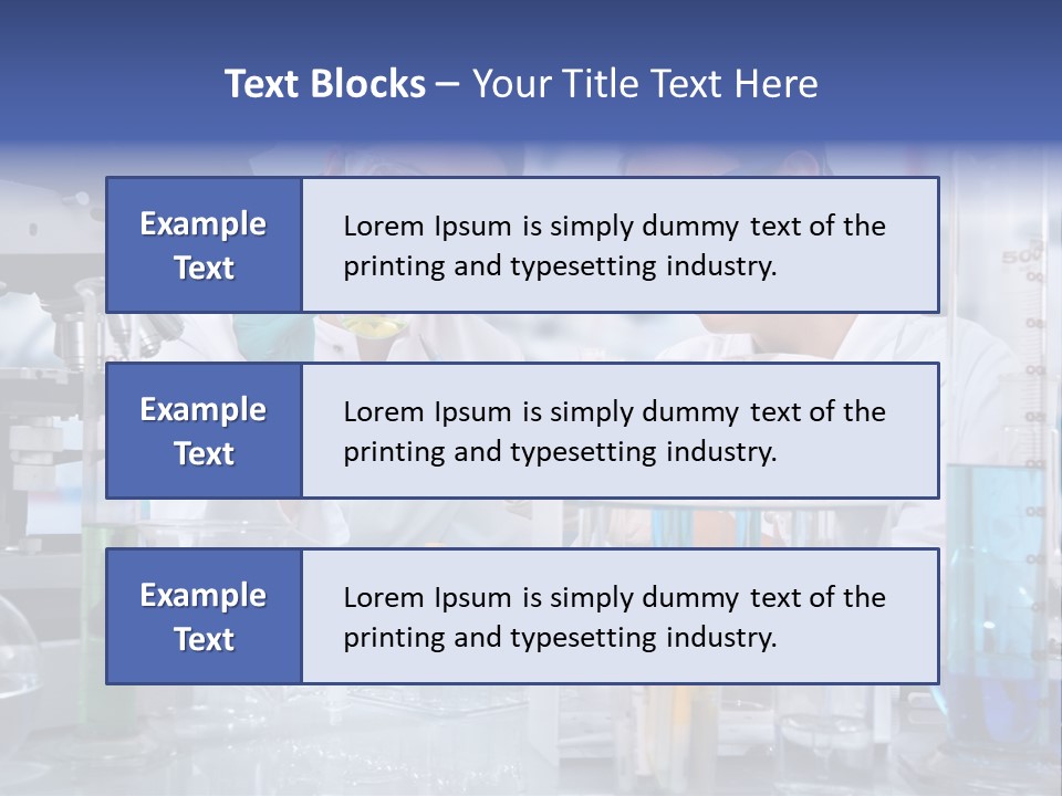 Of Scientists Working At The Laboratory PowerPoint Template
