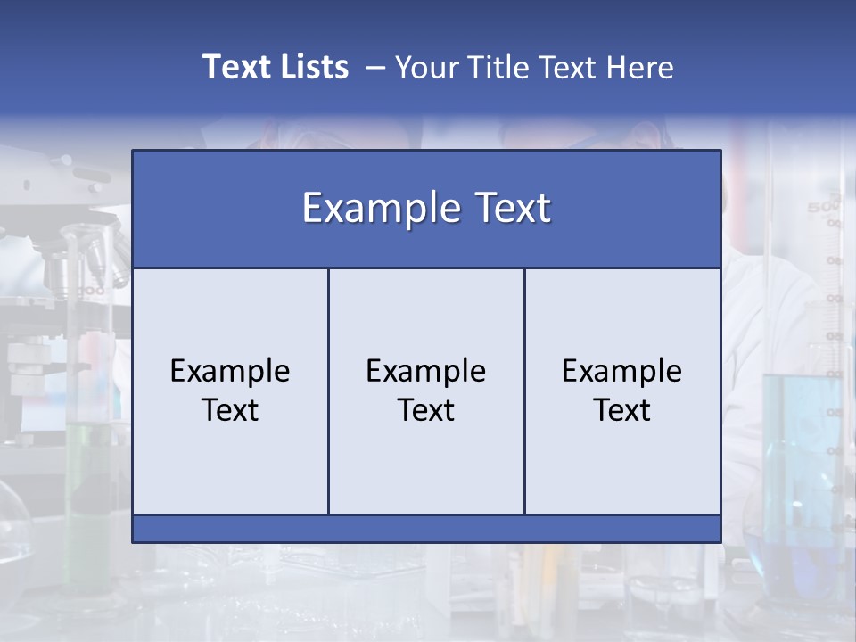 Of Scientists Working At The Laboratory PowerPoint Template