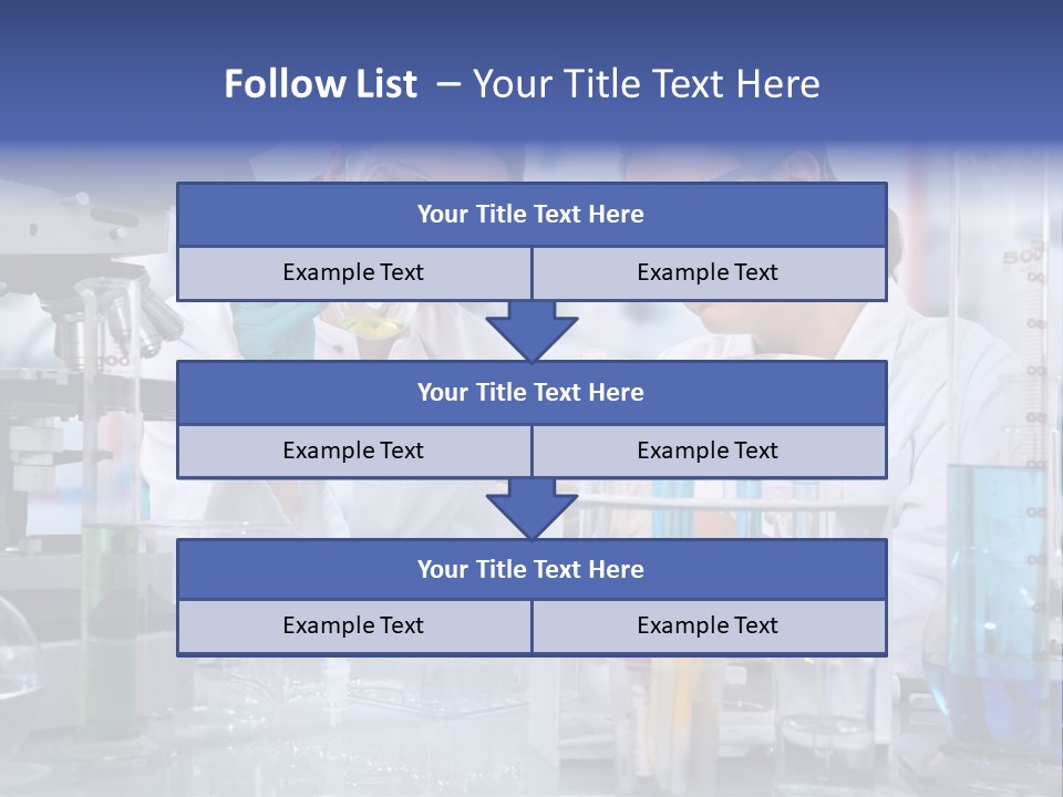 Of Scientists Working At The Laboratory PowerPoint Template