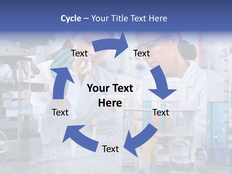 Of Scientists Working At The Laboratory PowerPoint Template
