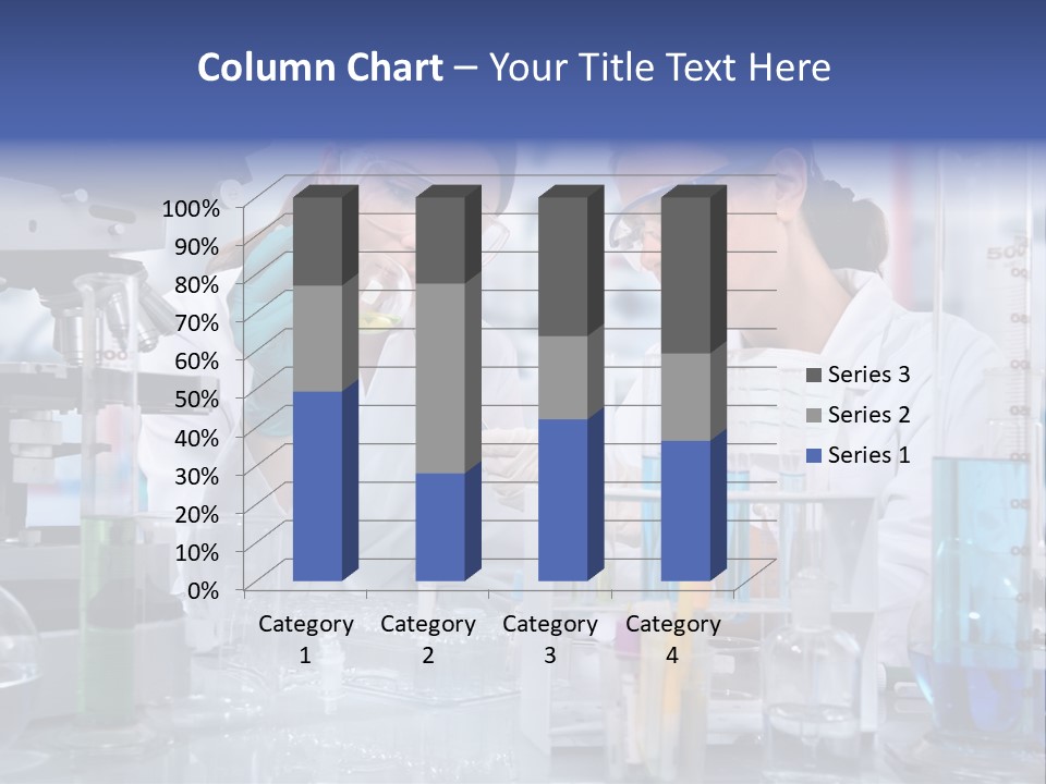 Of Scientists Working At The Laboratory PowerPoint Template