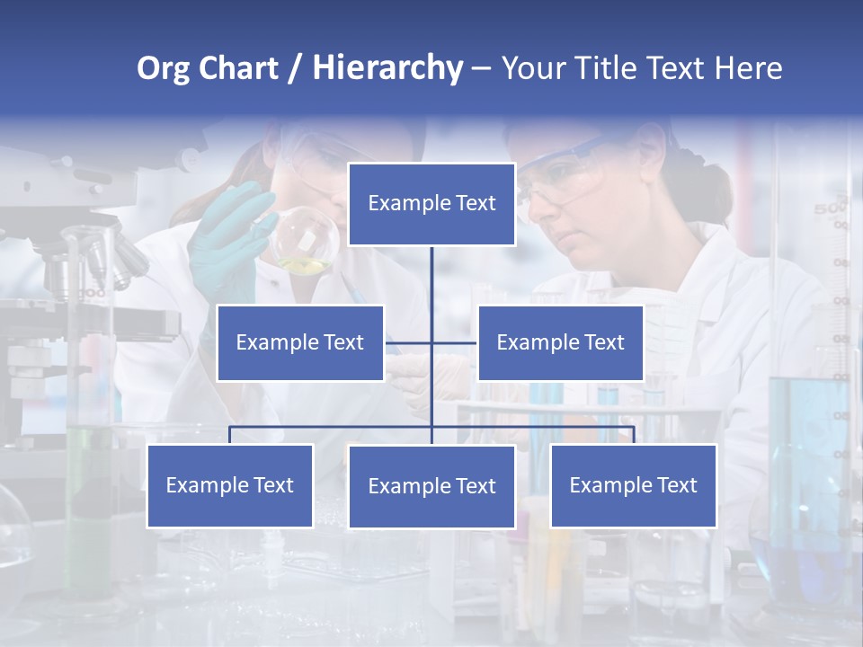Of Scientists Working At The Laboratory PowerPoint Template