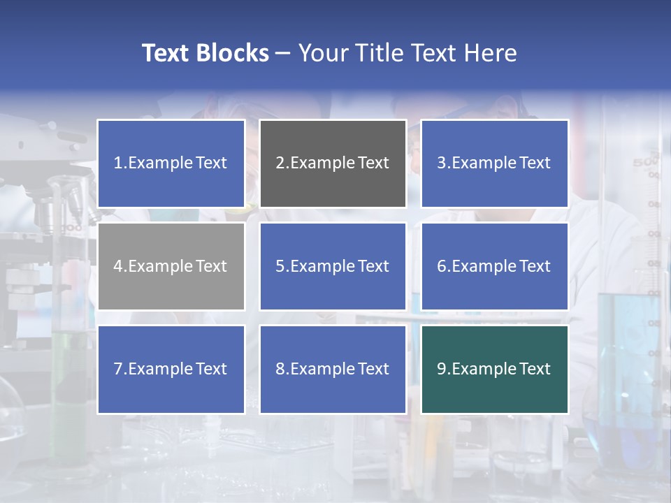 Of Scientists Working At The Laboratory PowerPoint Template