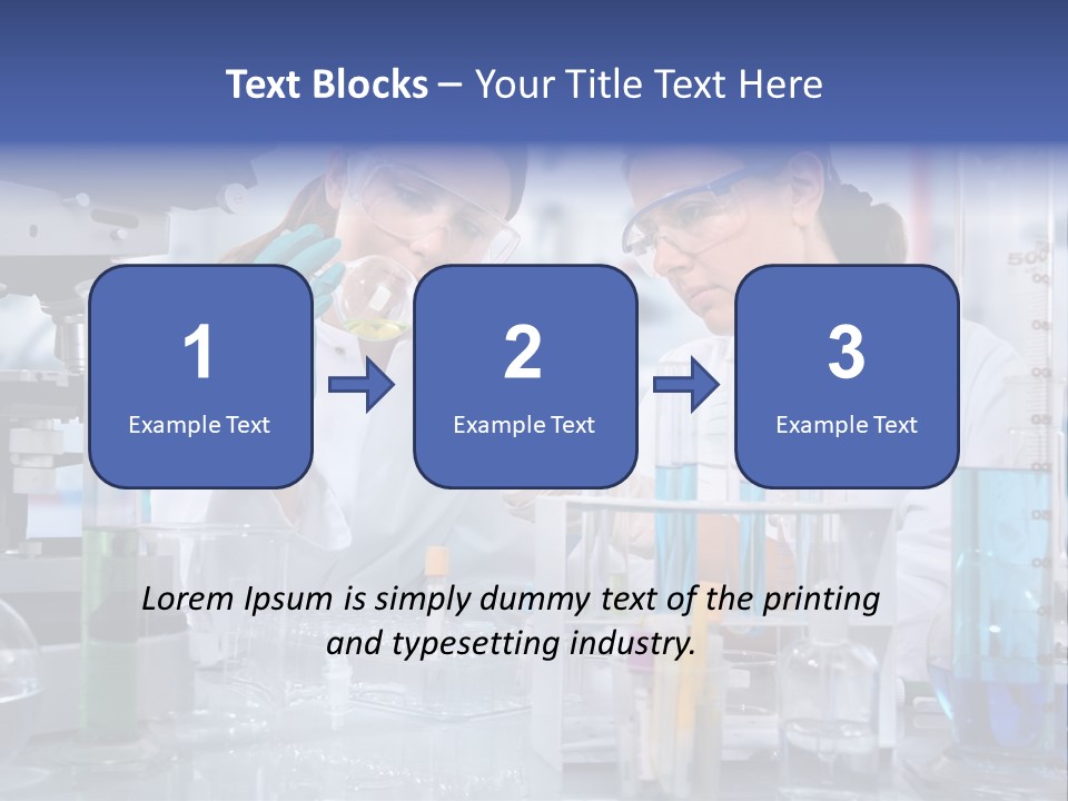 Of Scientists Working At The Laboratory PowerPoint Template