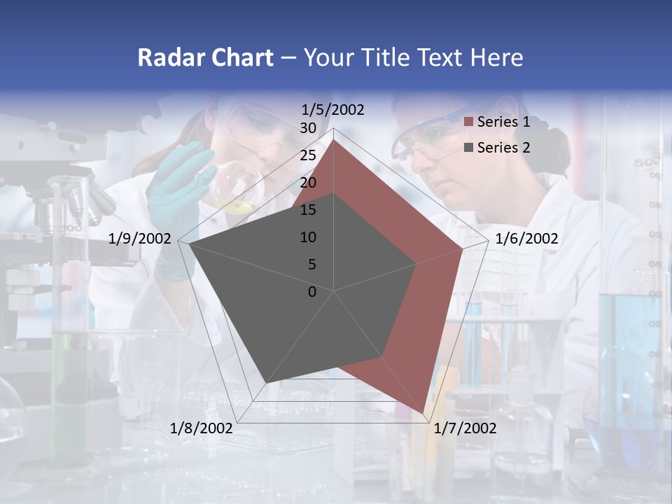 Of Scientists Working At The Laboratory PowerPoint Template