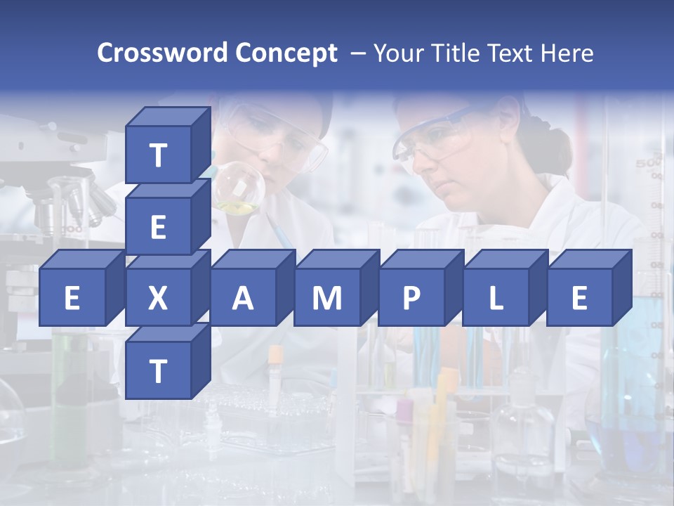 Of Scientists Working At The Laboratory PowerPoint Template
