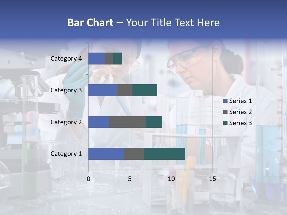Of Scientists Working At The Laboratory PowerPoint Template