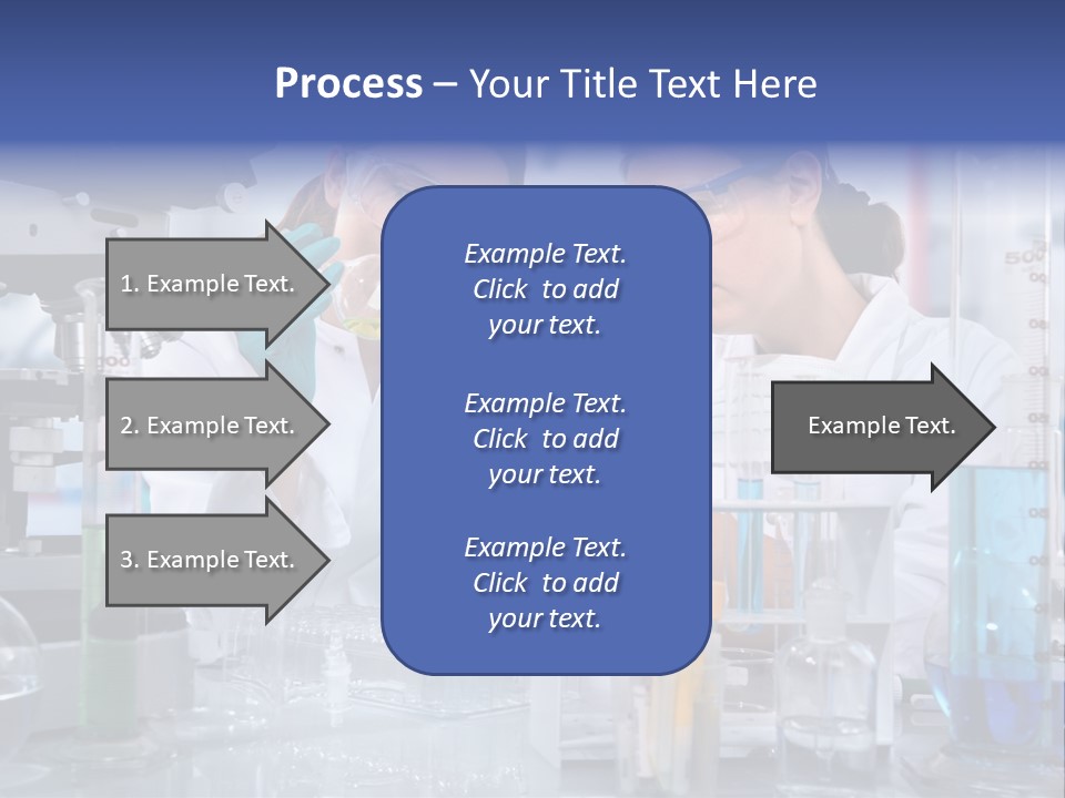 Of Scientists Working At The Laboratory PowerPoint Template
